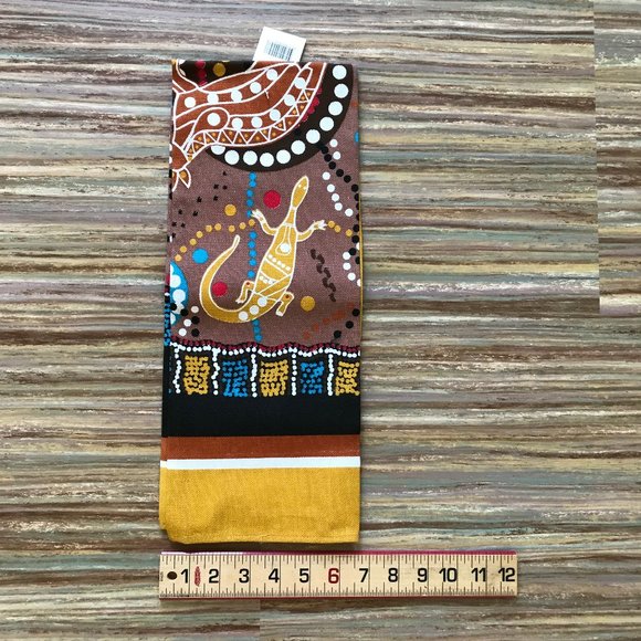 Aboriginal Australia Artwork Cotton Kitchen Tea Towel 19x32" - Picture 2 of 4